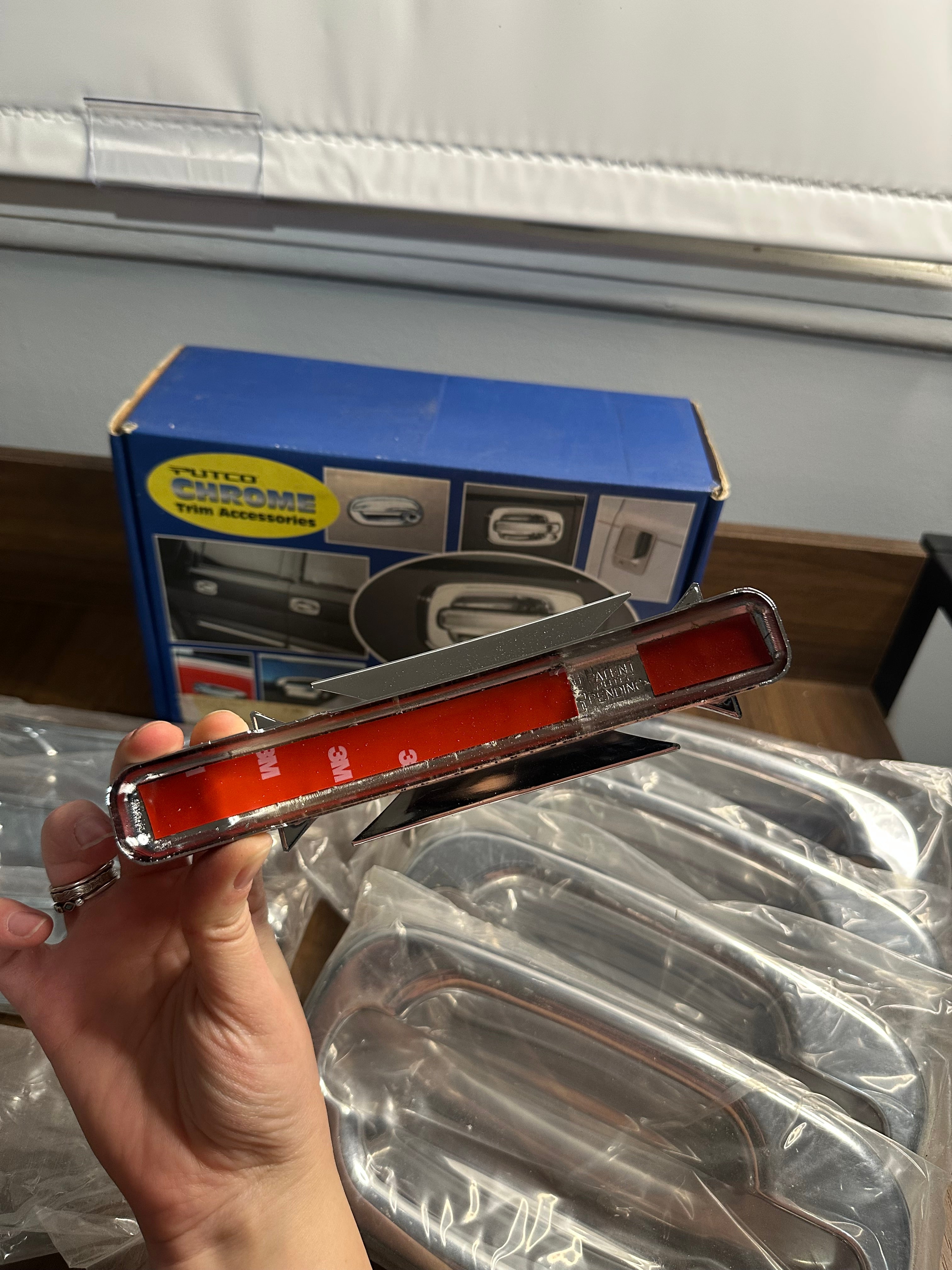 Chrome Iron Cross Door Handles Covers - 99-06 Chevy/GMC 4 Door