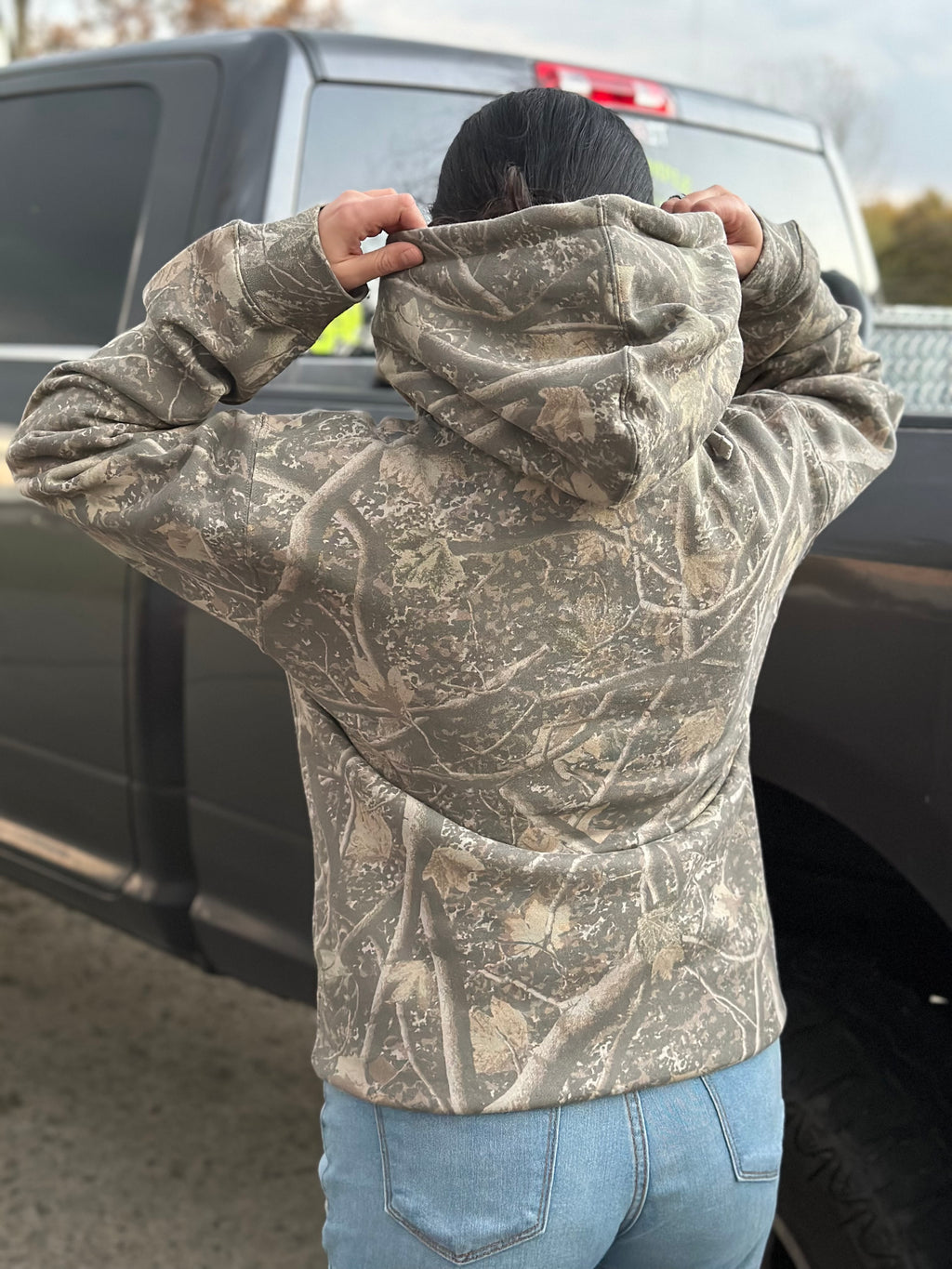 Camo & Pink Lead By Example Hoodie