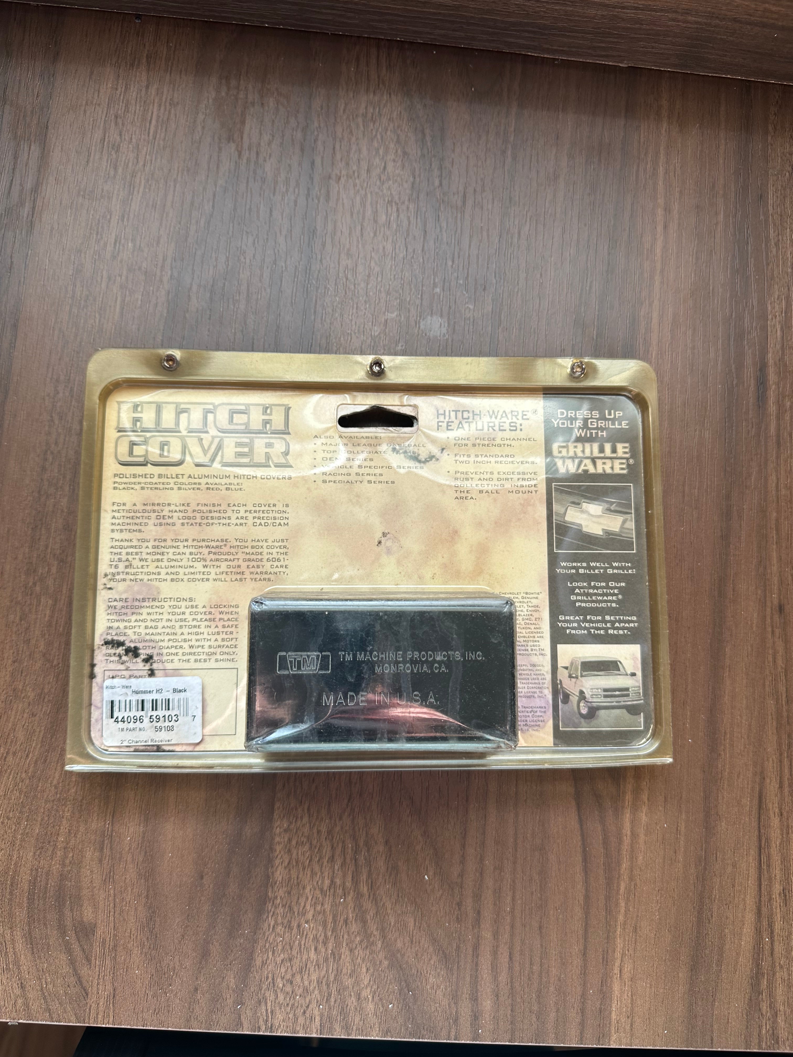 Hummer Billet Hitch Cover