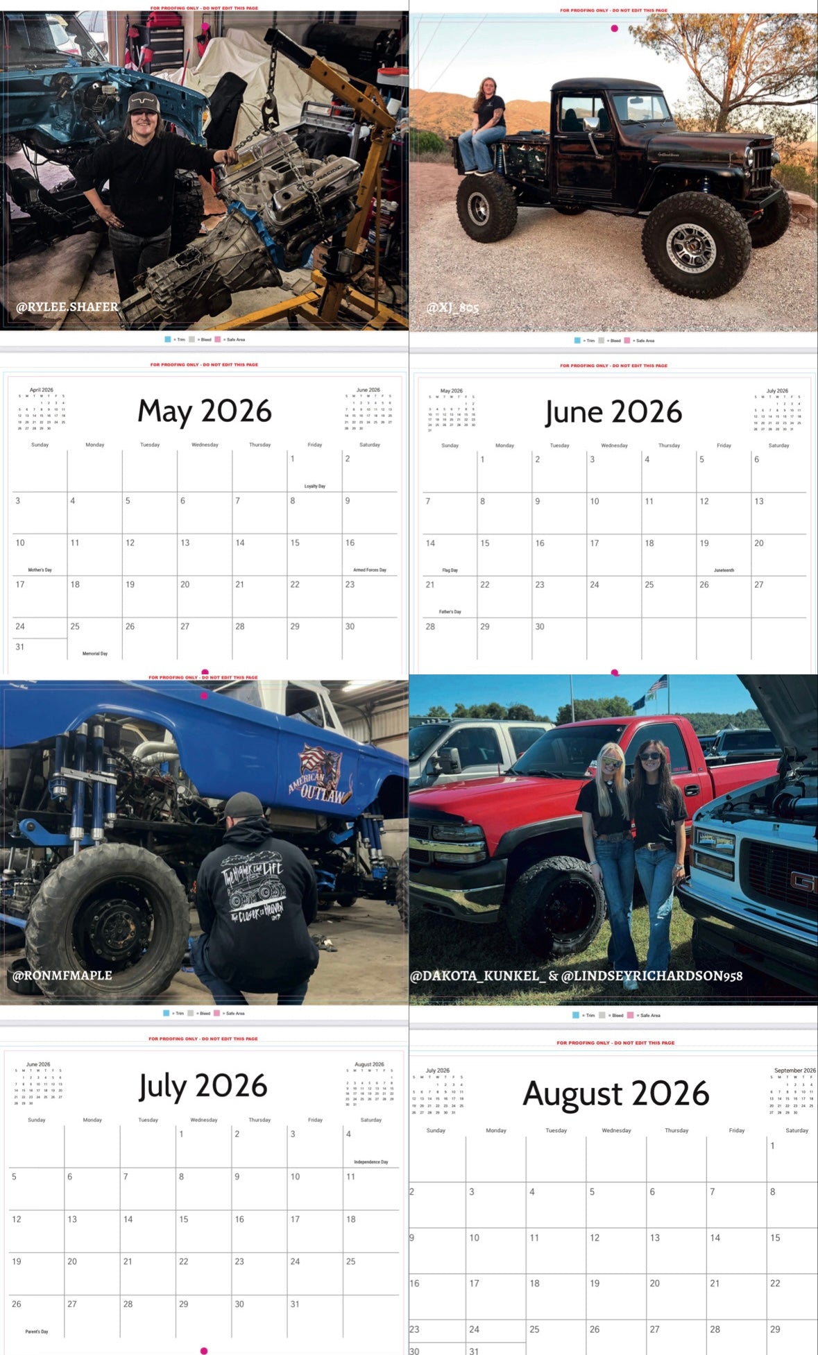 Lead By Example 2026 Calendar