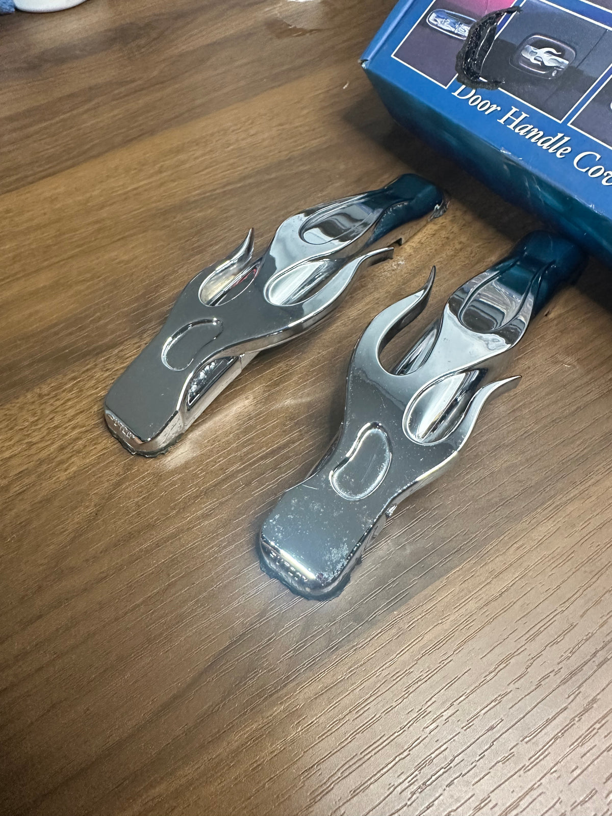 Chrome Flame Door Handles Covers - 99-06 Chevy/GMC 2 Door