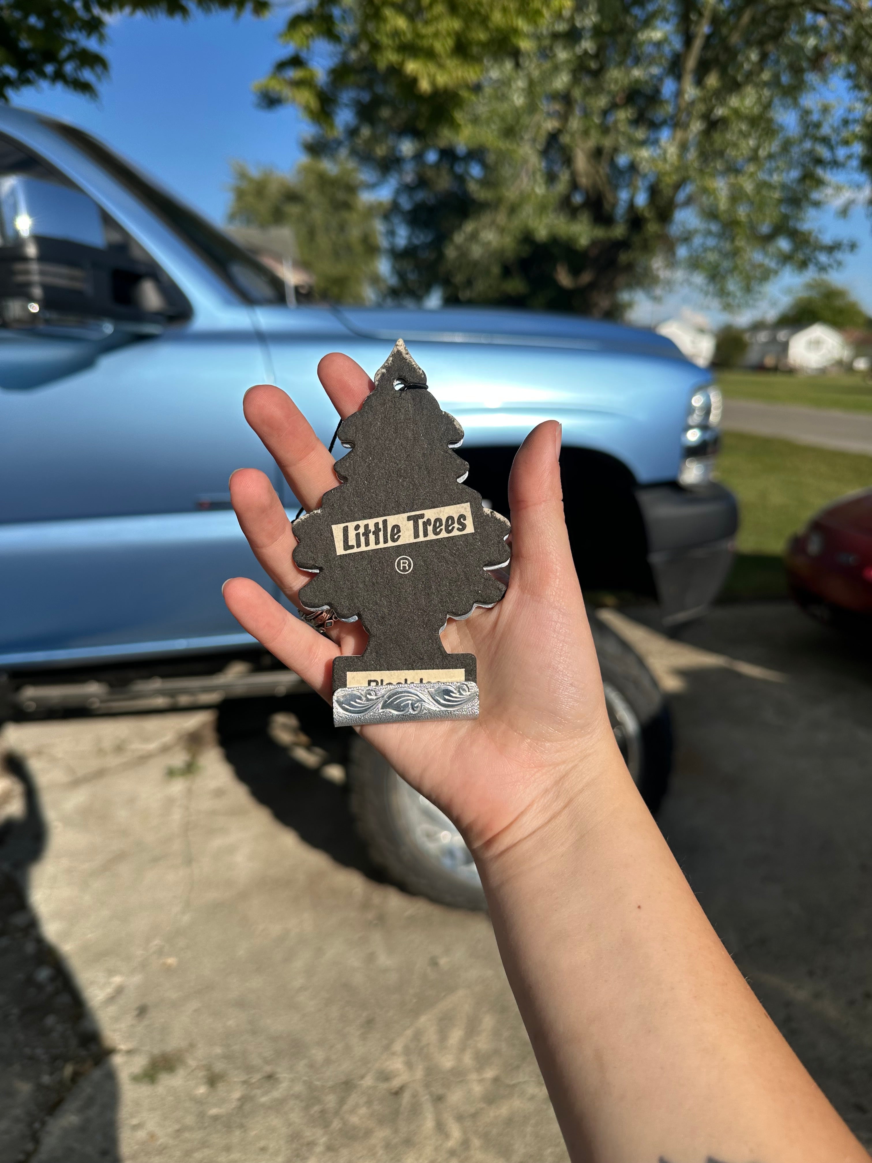 Engraved Little Tree Air Freshener Holder - Custom Hand Engraving