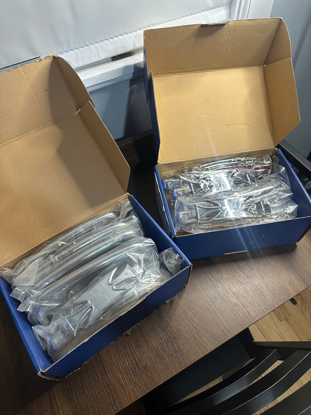Chrome Iron Cross Door Handles Covers - 99-06 Chevy/GMC 4 Door