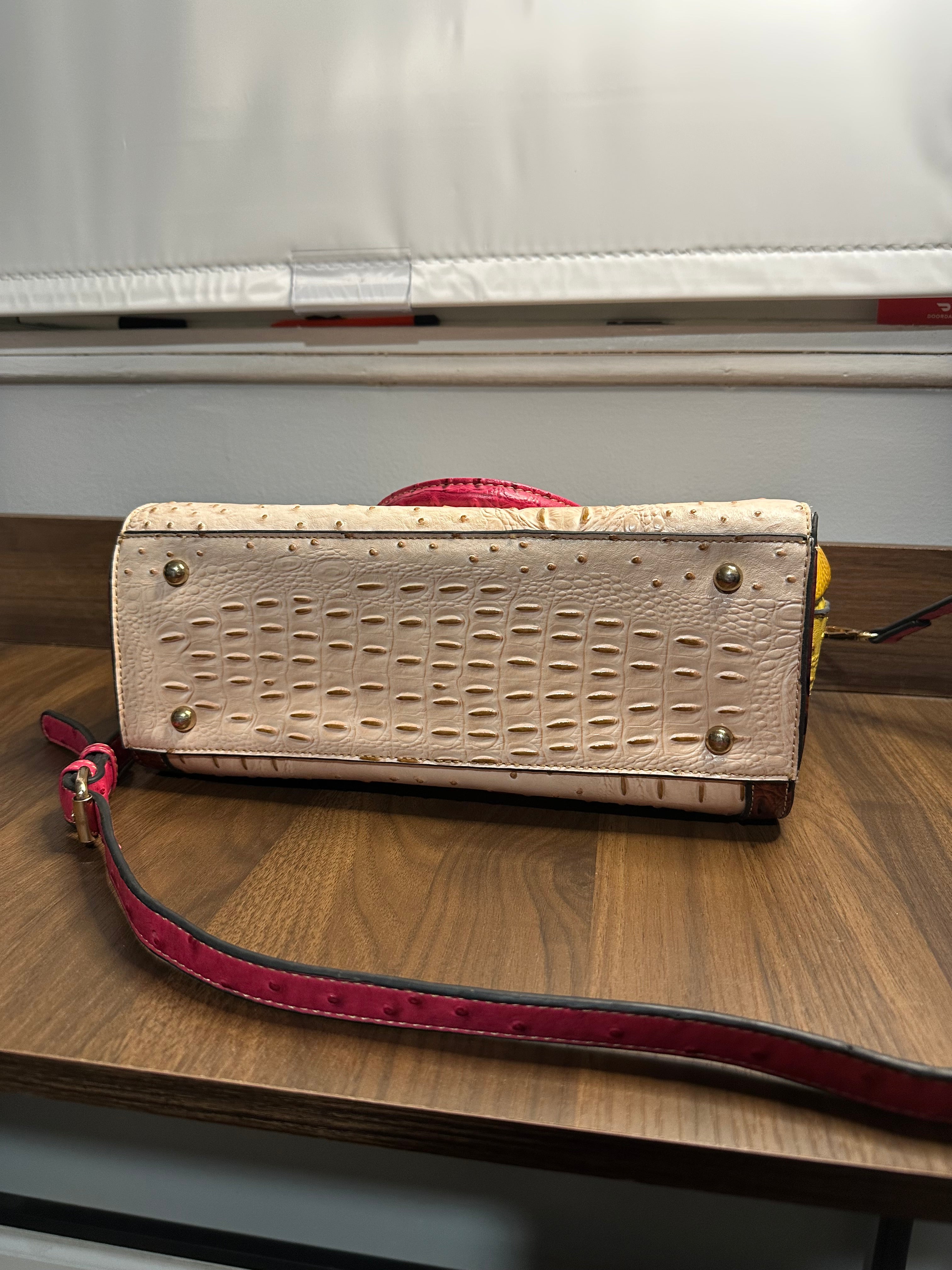 Faux Crocodile Multicolor Purse