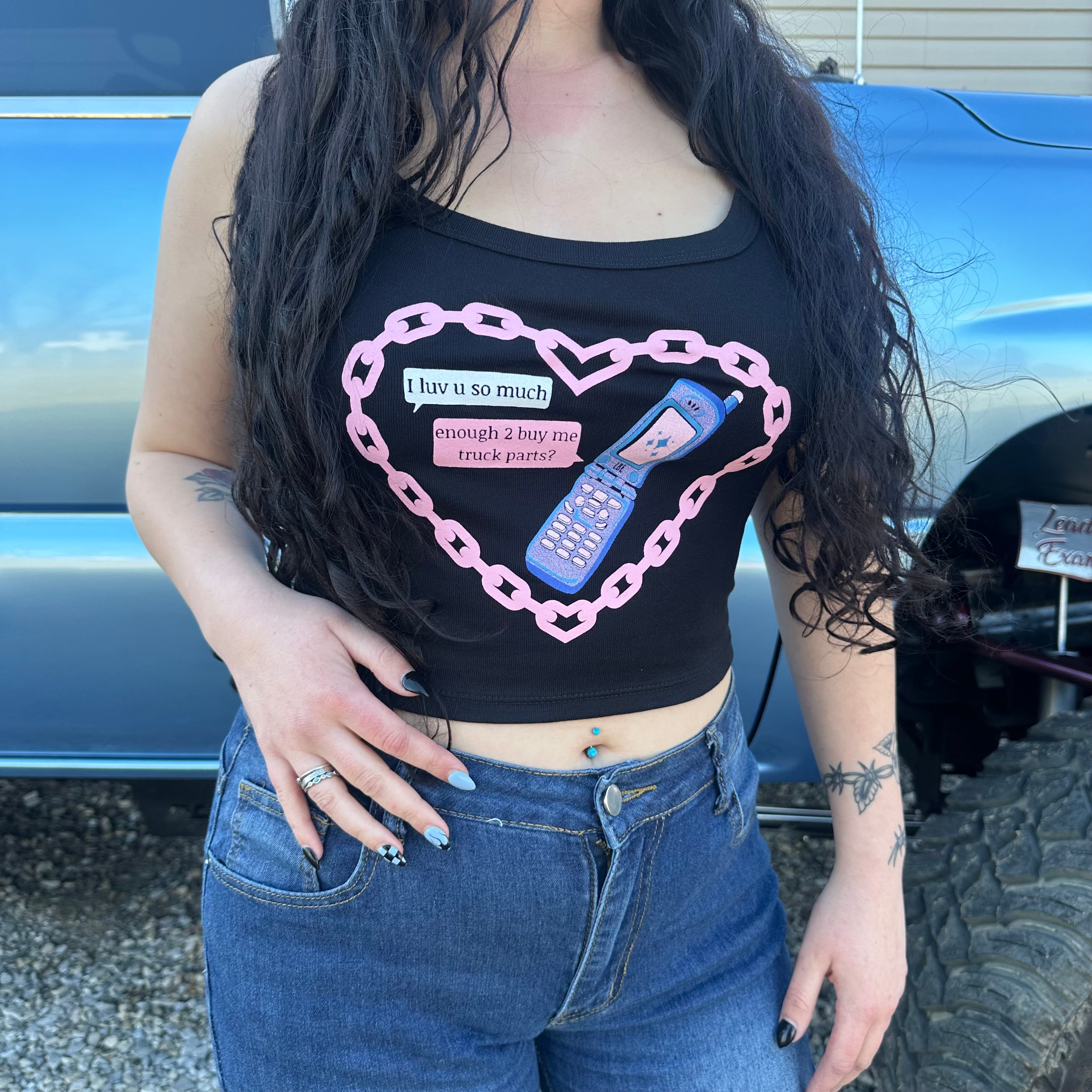 Buy Me Truck Parts Cropped Tank Top