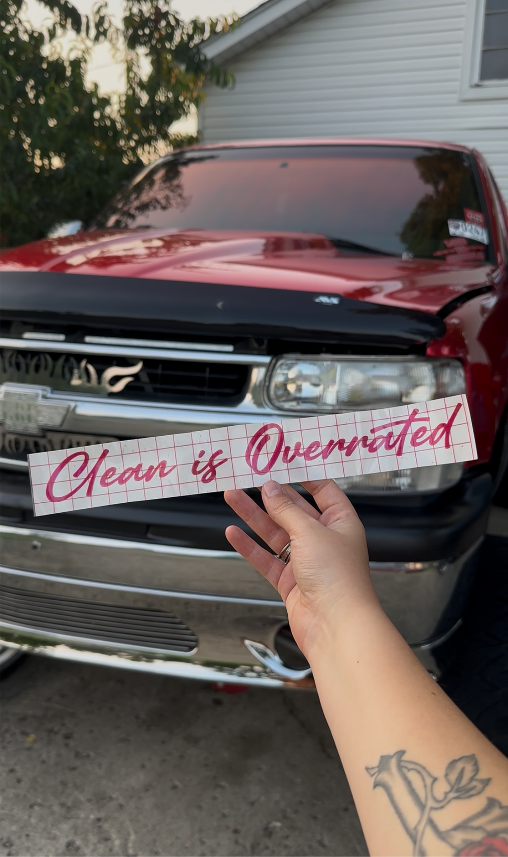 Clean Is Overrated Decal