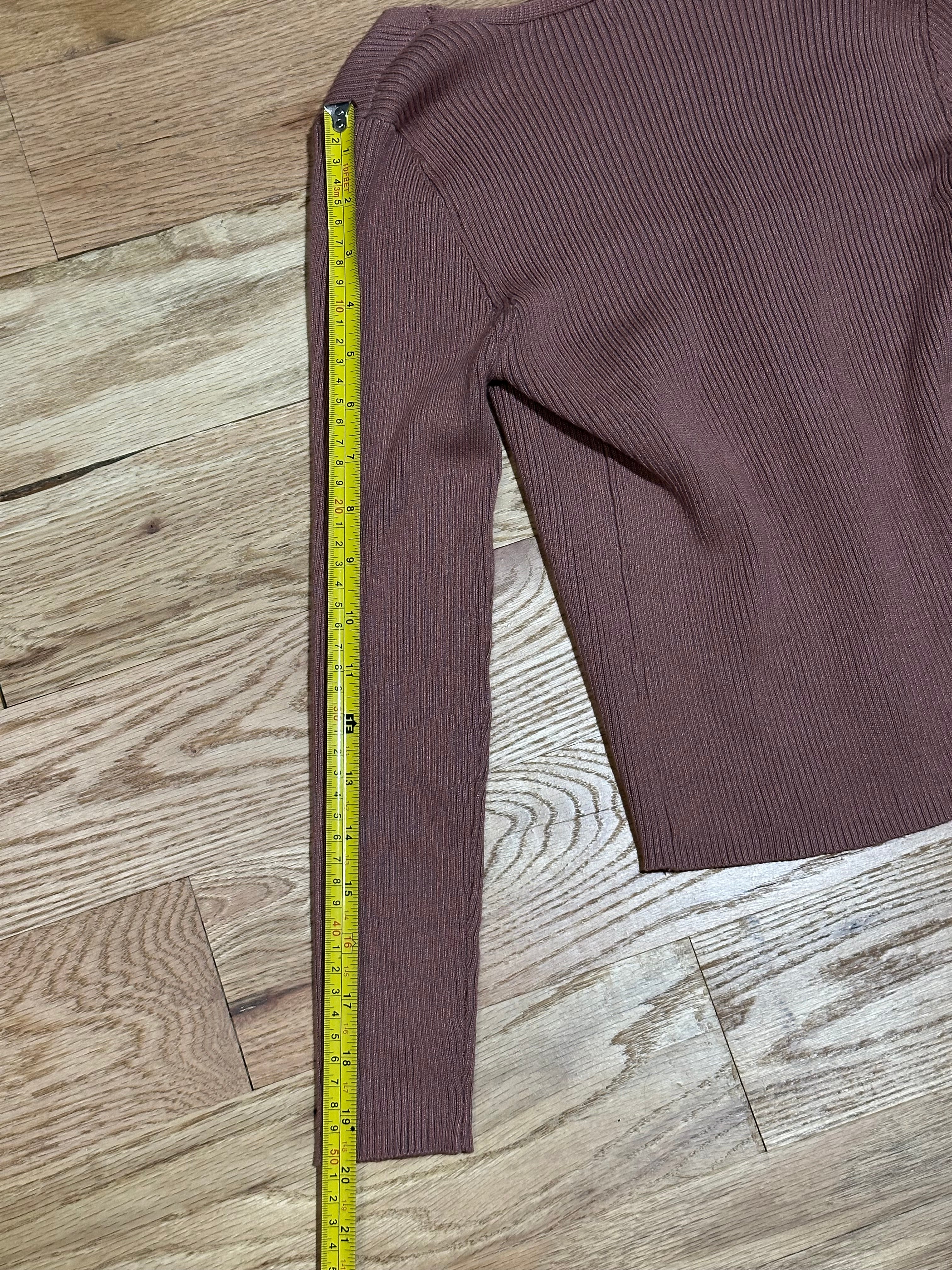 Ribbed Bow Sweater - Size Small