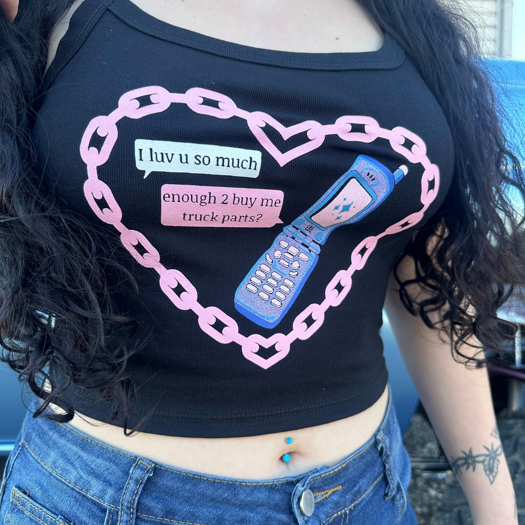 Buy Me Truck Parts Cropped Tank Top