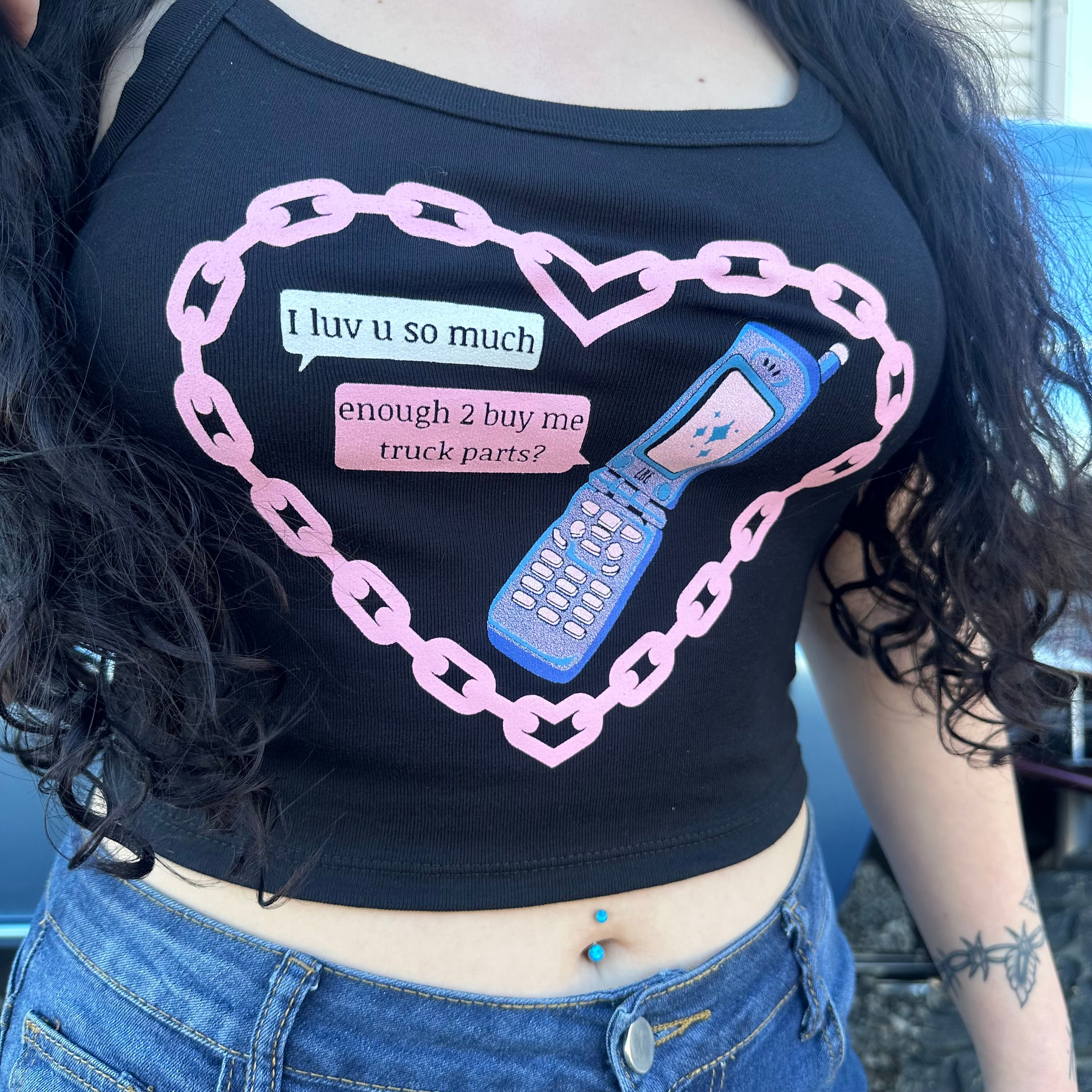 Buy Me Truck Parts Cropped Tank Top
