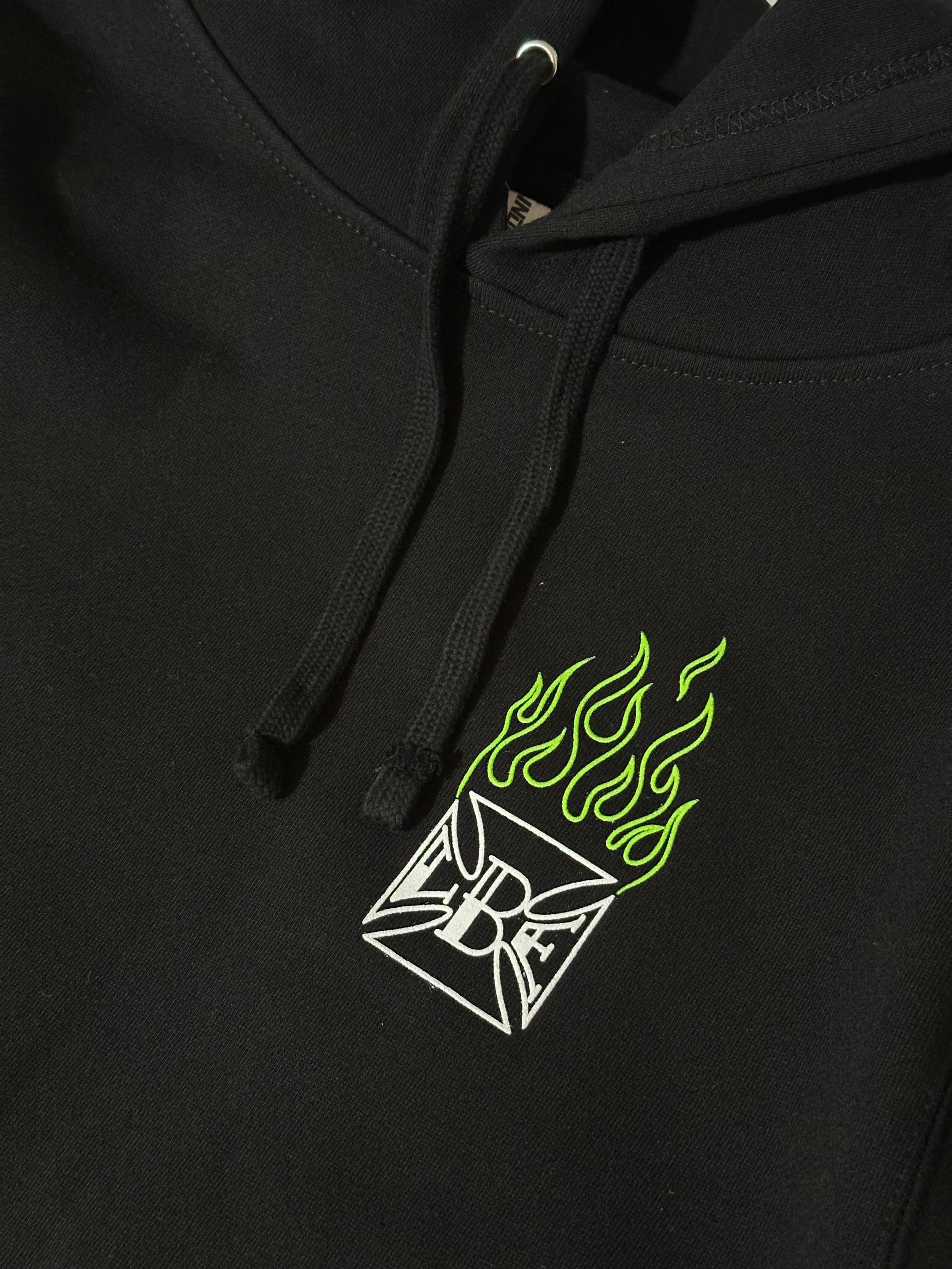 Pinstriped Lime Green Hoodie