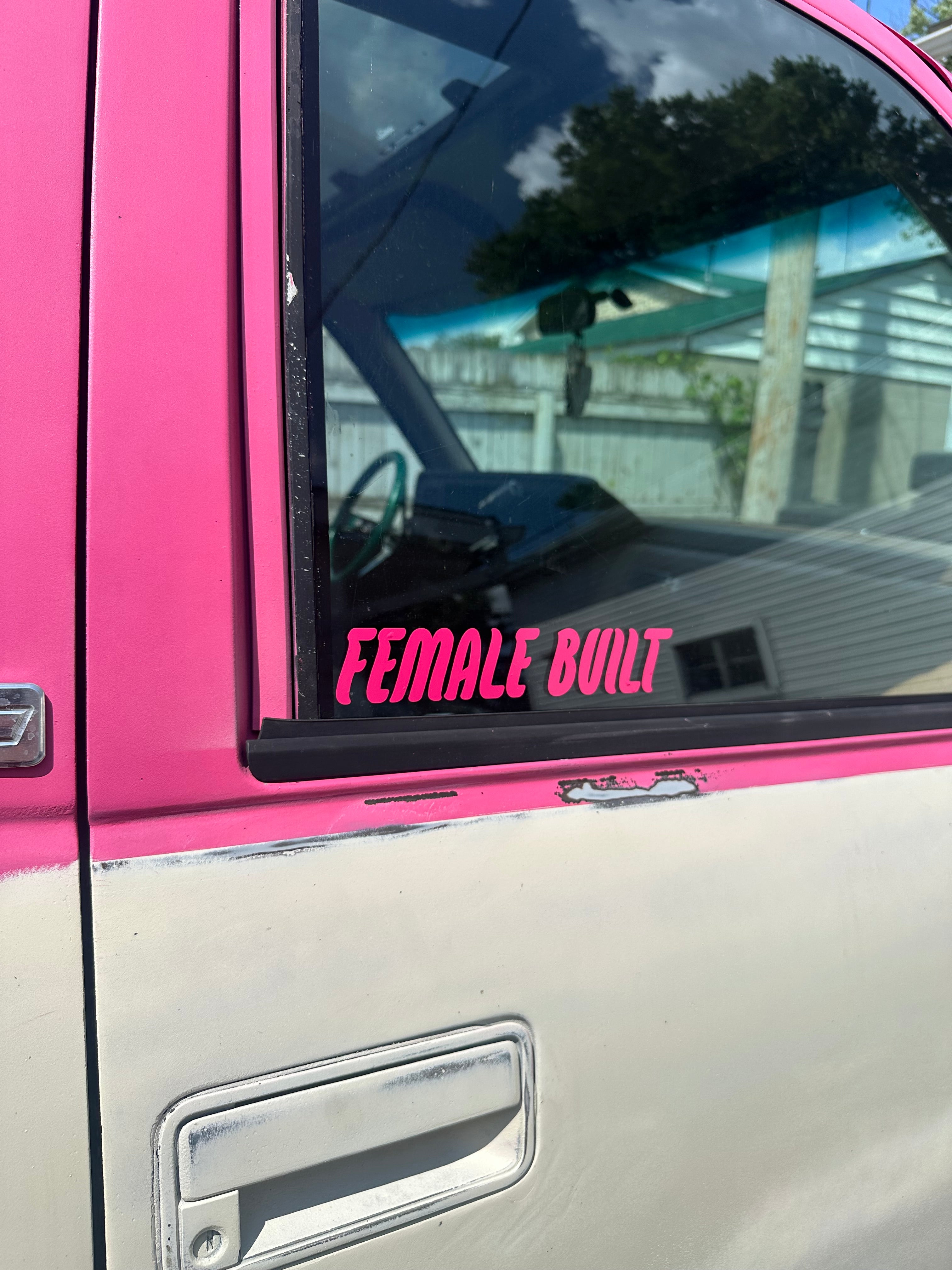 Female Built Decal
